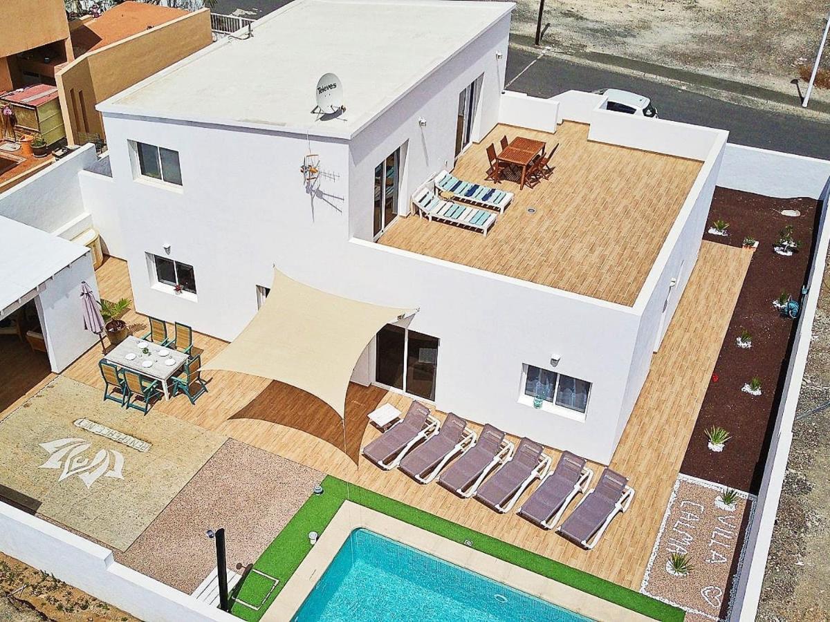 Villa Calma Climatized Pool Private Jacuzzi Spa In Tarajalejo Tuineje Exterior photo